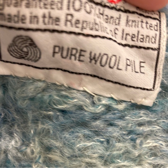 Vintage Avocado Handweavers 100% hand knitted pure wool cardigan sweater Medium - Picture 8 of 11